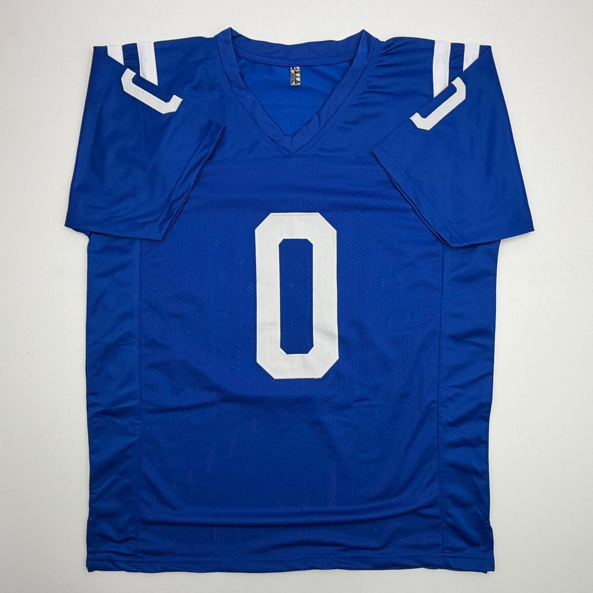 Autographed/Signed Camryn Bynum Indianapolis Blue Football Jersey JSA COA