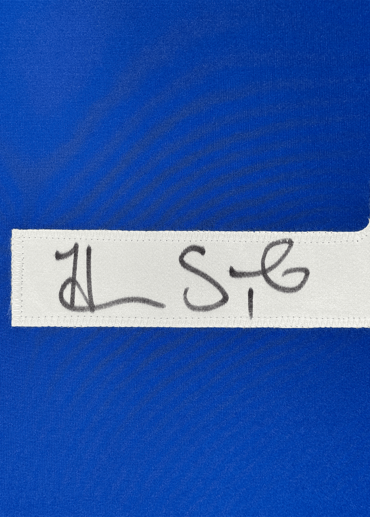 Framed Autographed/Signed Hope Solo 35x39 United States USA Blue Soccer Jersey JSA COA