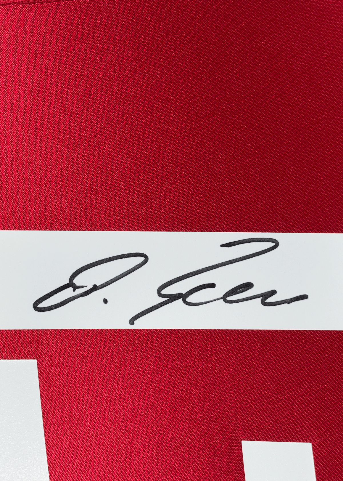 Framed Autographed/Signed Michael Ballack FC Bayern Munich 35x39 Red Soccer Futbol Jersey Beckett BAS COA