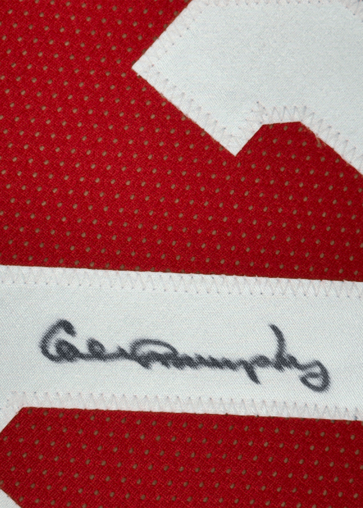 Framed Autographed/Signed Calvin Murphy 35x39 Houston Red Basketball Jersey PSA/DNA COA