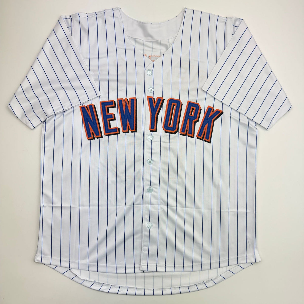 Autographed/Signed Carlos Beltran New York Pinstripe Baseball Jersey Beckett BAS COA
