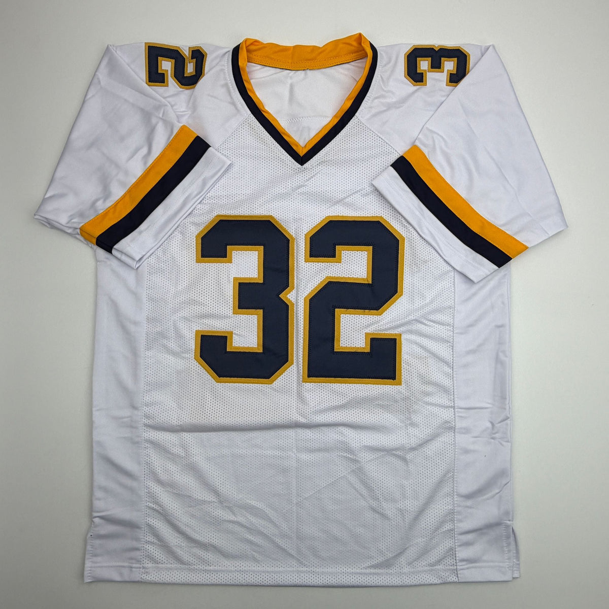 Autographed/Signed Anthony Thomas Michigan White College Football Jersey JSA COA