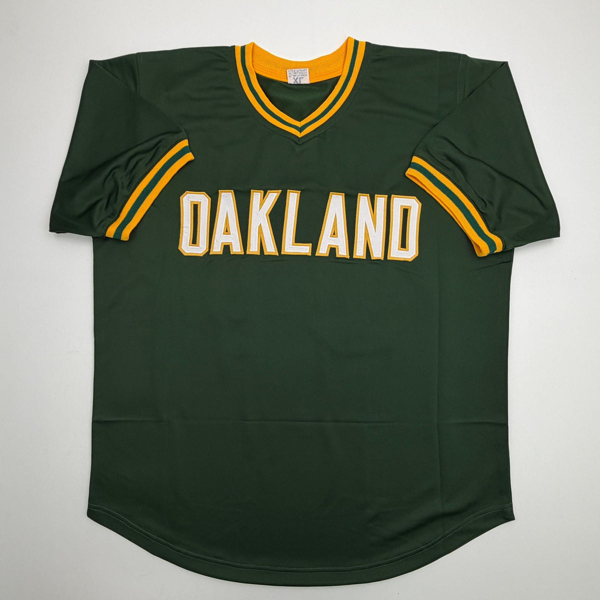 Autographed/Signed Dave Stewart Oakland Green Baseball Jersey JSA COA