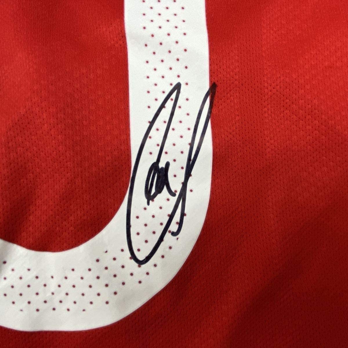 Framed Autographed/Signed Christian Pulisic 33x42 United States USA Red Soccer Jersey Beckett BAS COA