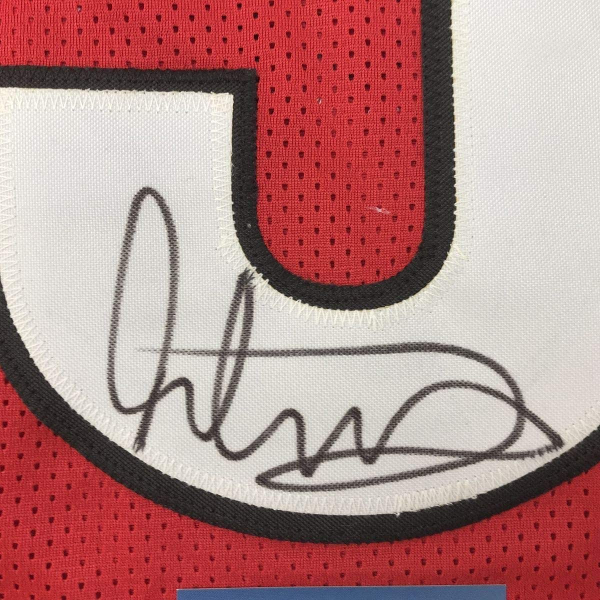 Framed Autographed/Signed Todd Gurley 33x42 Georgia Red College Football Jersey Beckett BAS COA
