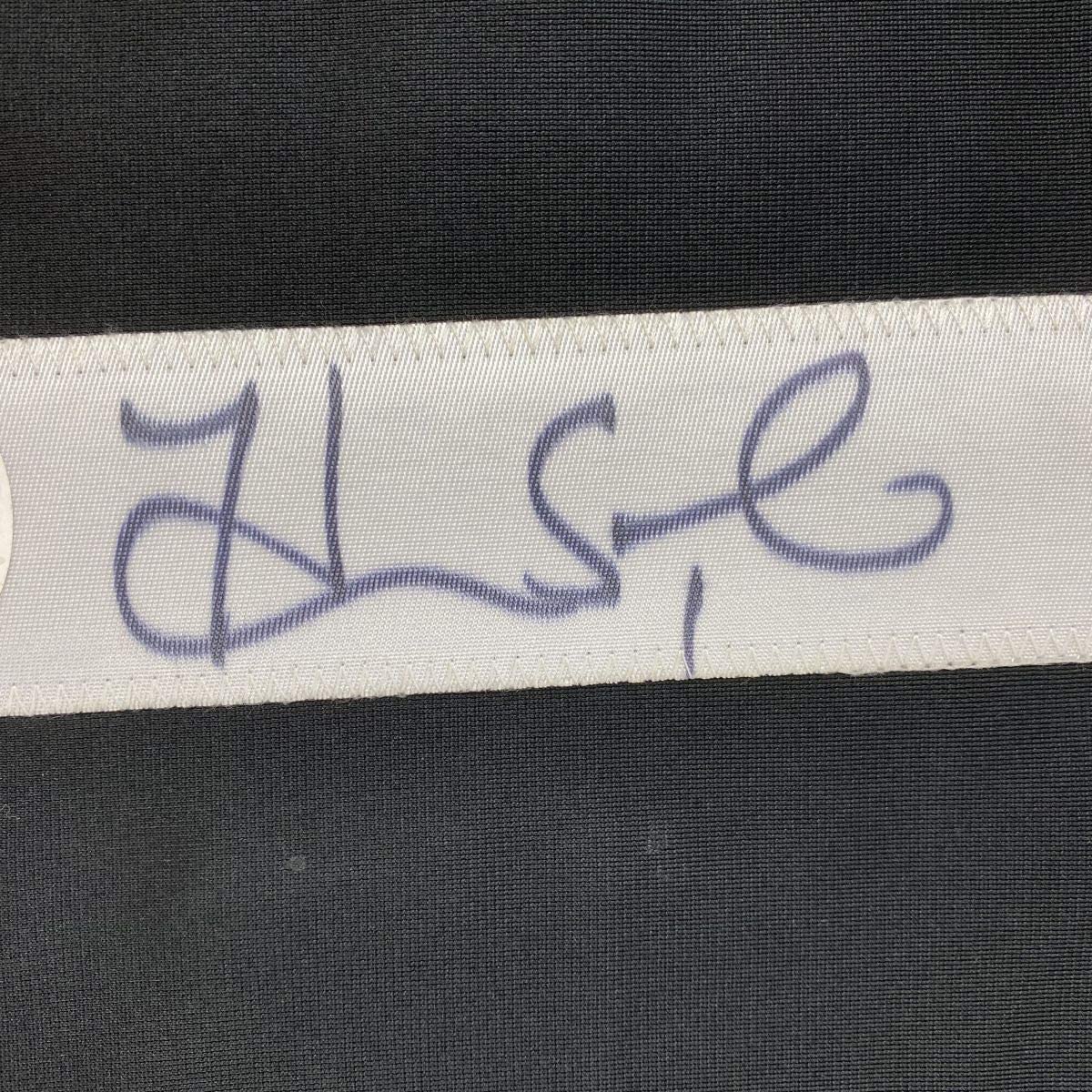 Framed Autographed/Signed Hope Solo 33x42 United States USA Black Soccer Jersey JSA COA