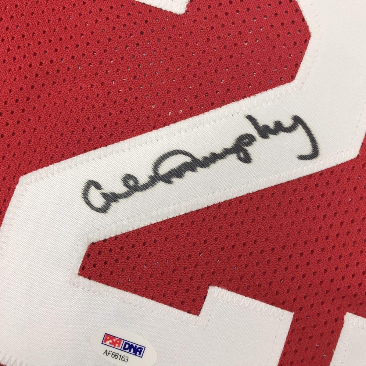 Framed Autographed/Signed Calvin Murphy 33x42 Houston Red Basketball Jersey PSA/DNA COA