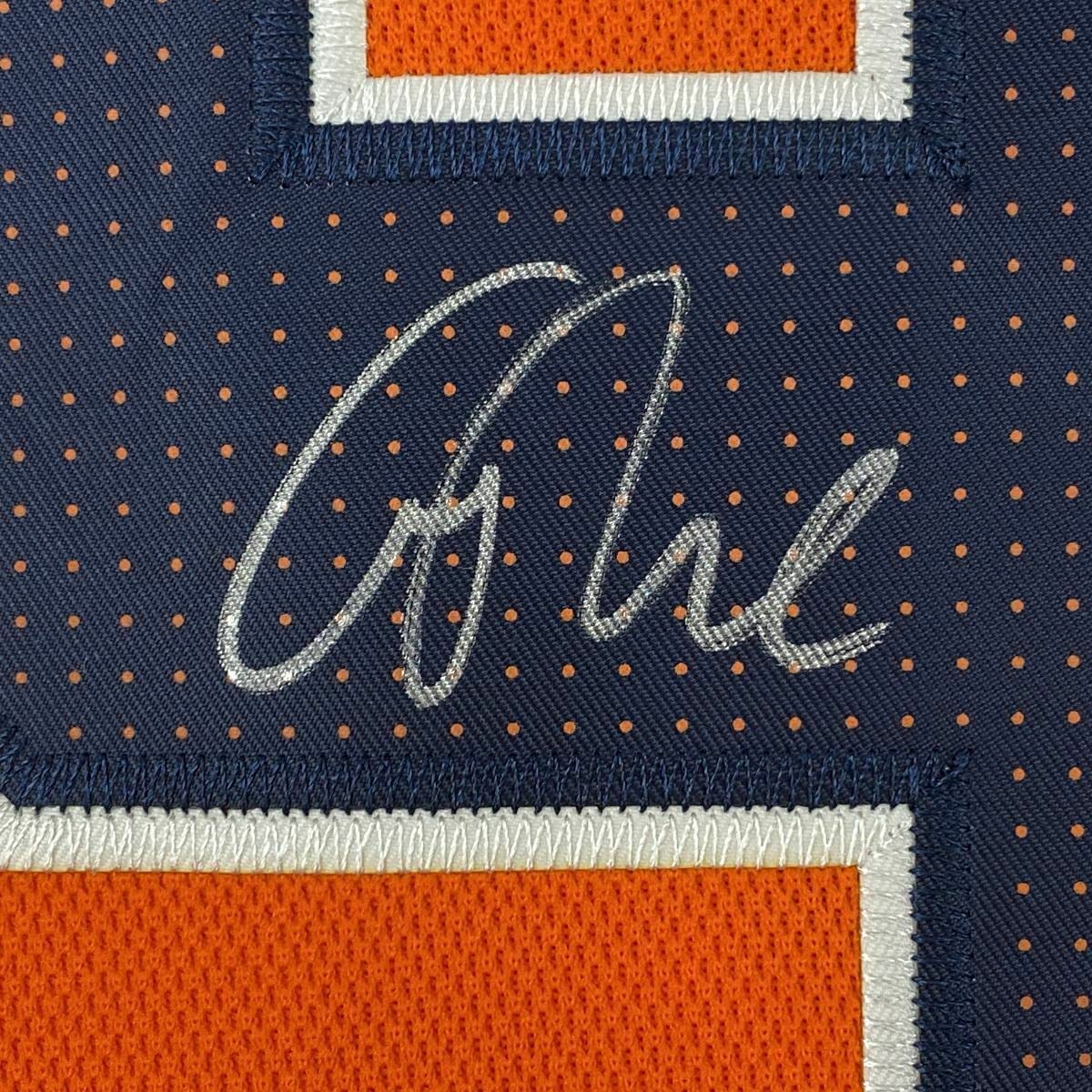 Framed Autographed/Signed Connor McDavid 33x42 Edmonton Orange Hockey Jersey Beckett BAS COA
