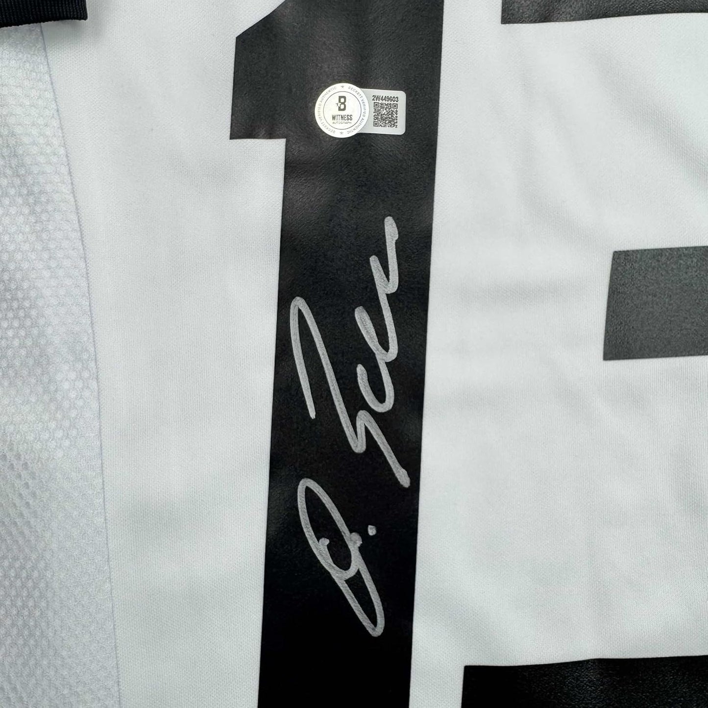Framed Autographed/Signed Michael Ballack 35x39 Germany White Soccer World Cup Jersey Beckett BAS COA