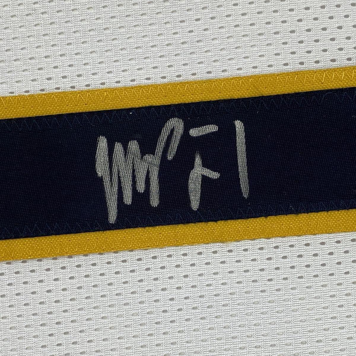 Framed Autographed/Signed Michael Porter Jr. 33x42 Denver White Basketball Jersey PSA/DNA COA