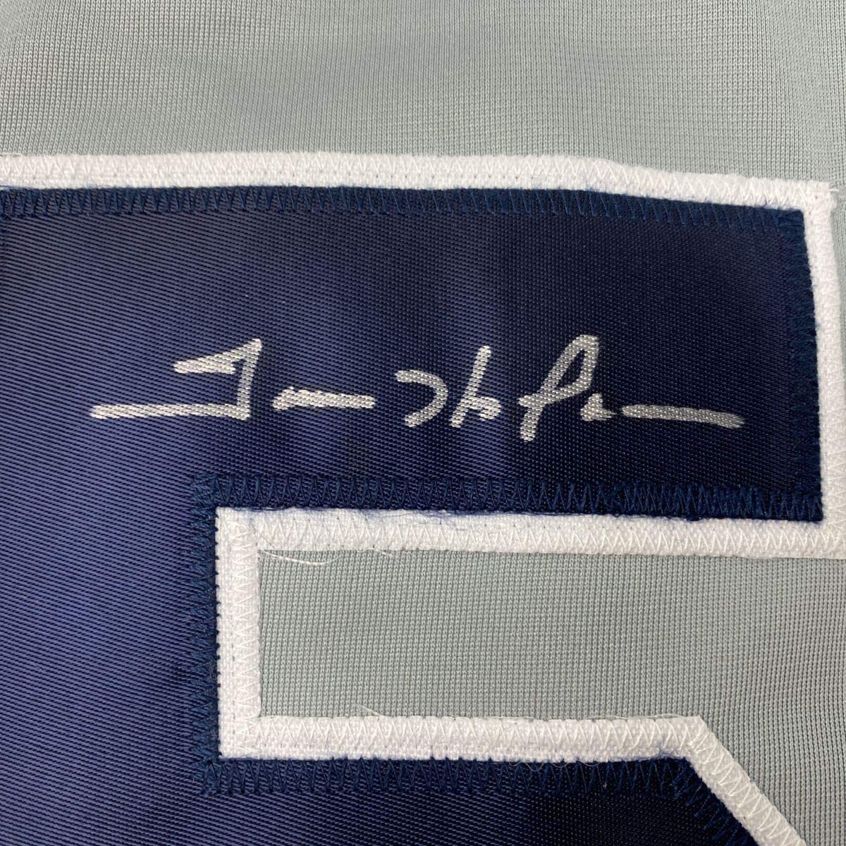 Framed Autographed/Signed Trevor Hoffman 33x42 San Diego Grey Baseball Jersey JSA COA