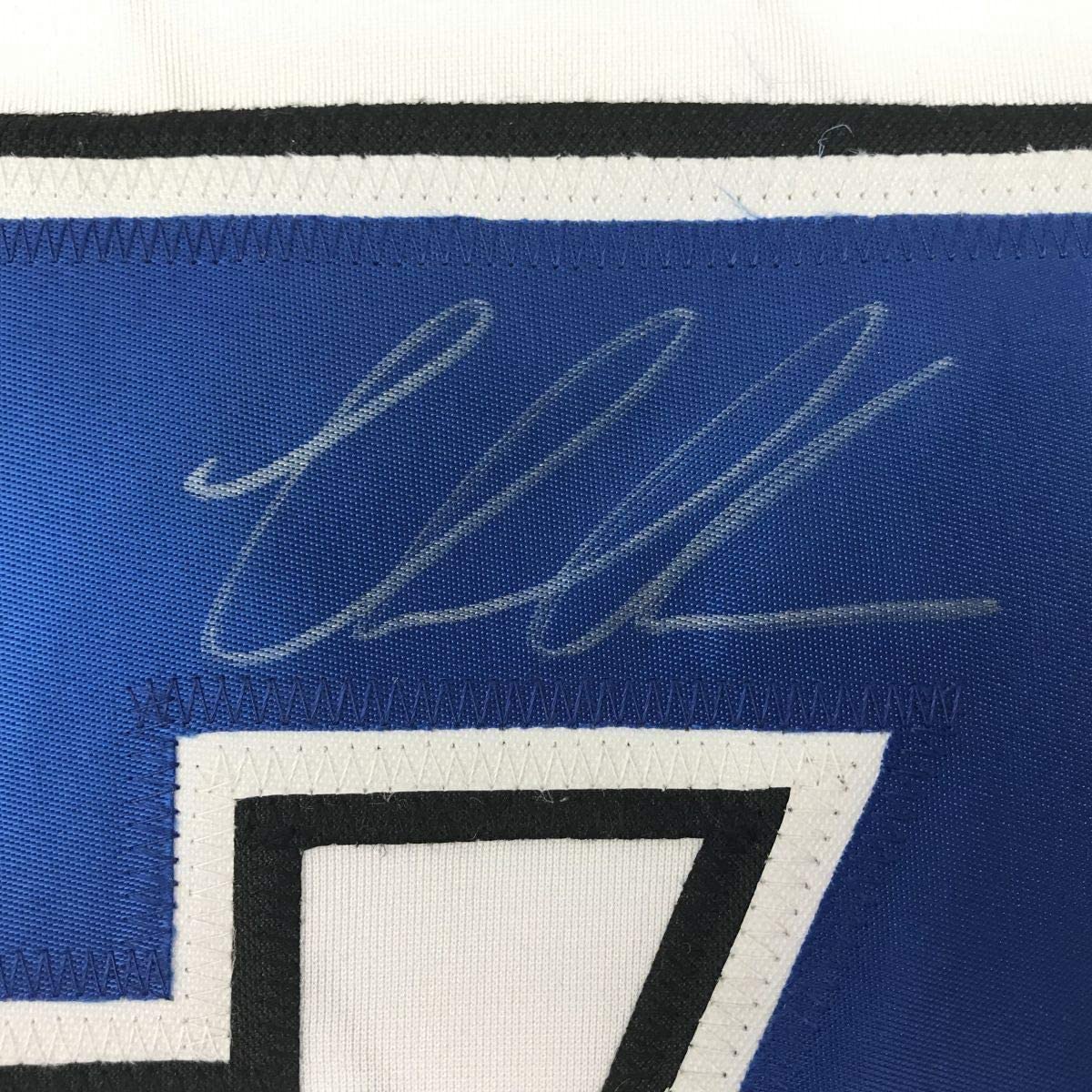 Framed Autographed/Signed Victor Hedman 33x42 Tampa Bay White Hockey Jersey JSA COA