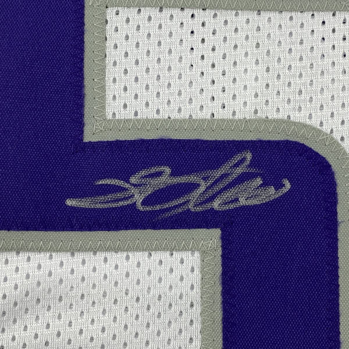 Framed Autographed/Signed De'Aaron Fox 35x39 Sacramento White Basketball Jersey BAS COA
