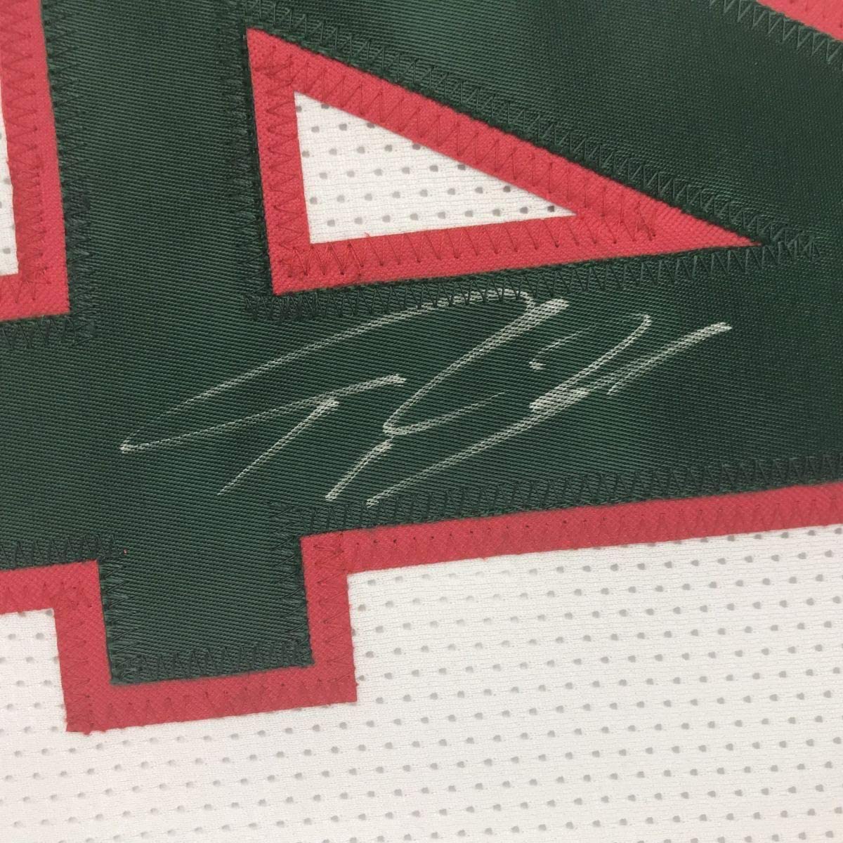 Framed Autographed/Signed Giannis Antetokounmpo 33x42 Milwaukee Retro White Basketball Jersey PSA/DNA COA
