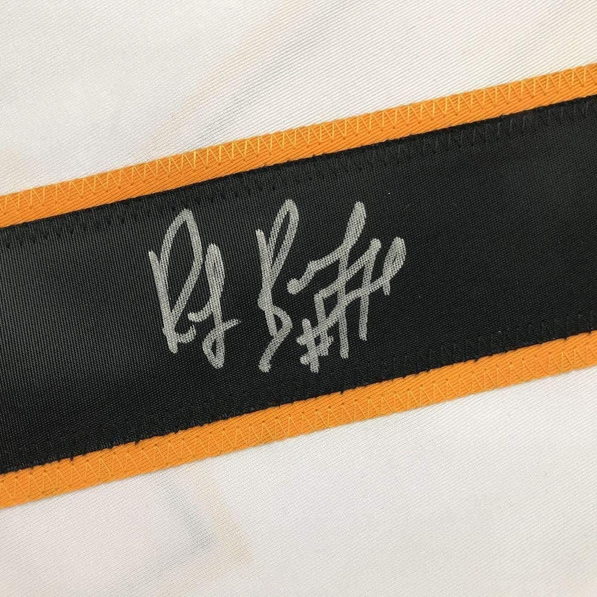 Framed Autographed/Signed Ray Bourque 33x42 Boston White Hockey Jersey JSA COA