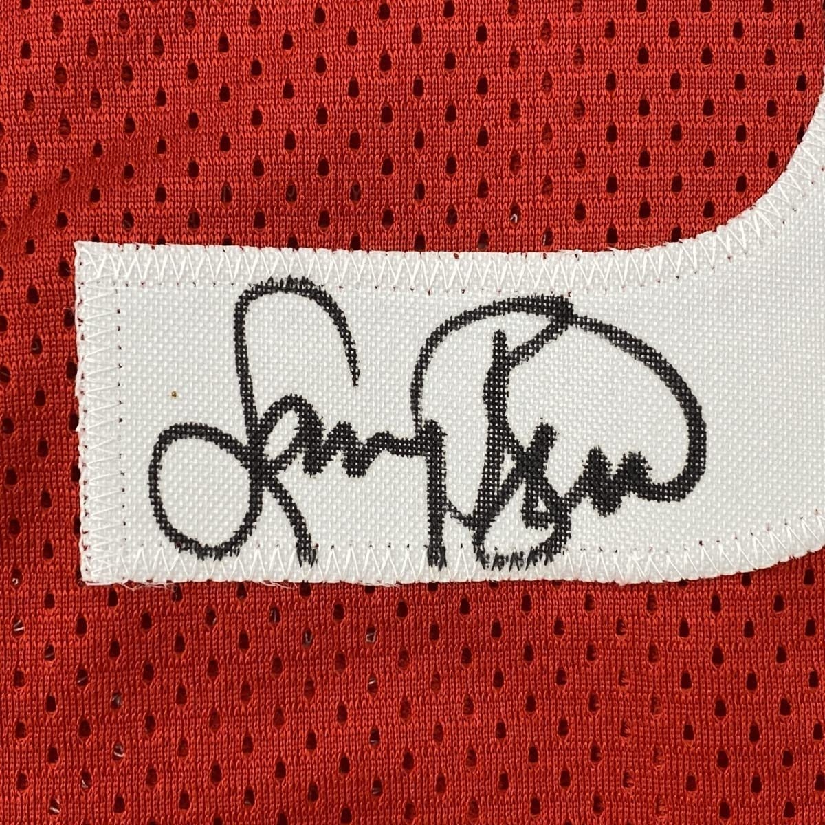 Framed Autographed/Signed Larry Bird 33x42 All-Star Game Red Basketball Jersey Beckett BAS COA