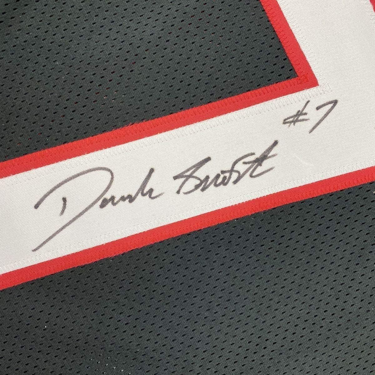 Framed Autographed/Signed D'Andre Swift 33x42 Georgia Black College Football Jersey JSA COA