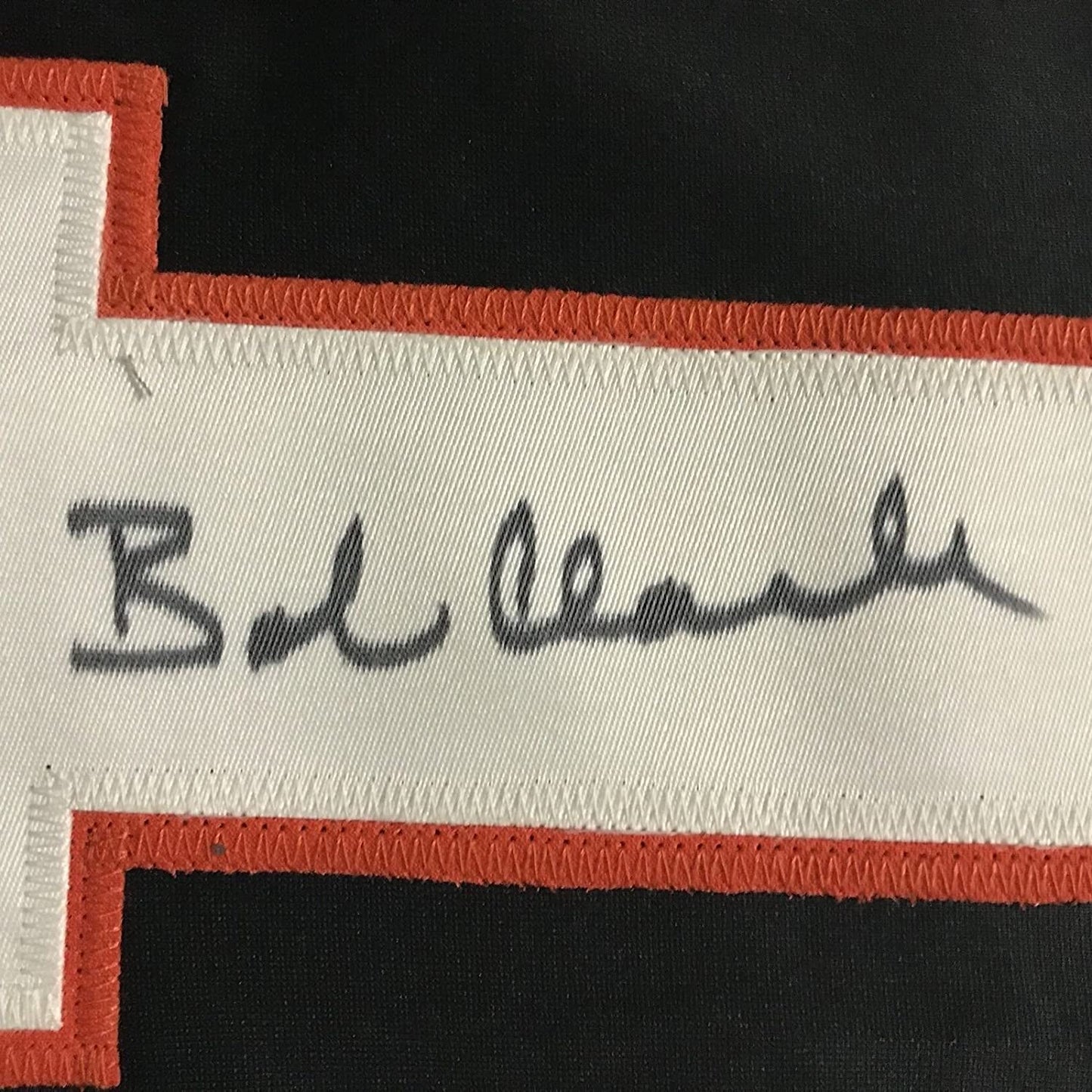 Framed Autographed/Signed Bob Bobby Clarke 33x42 Philadelphia Black Hockey Jersey JSA COA