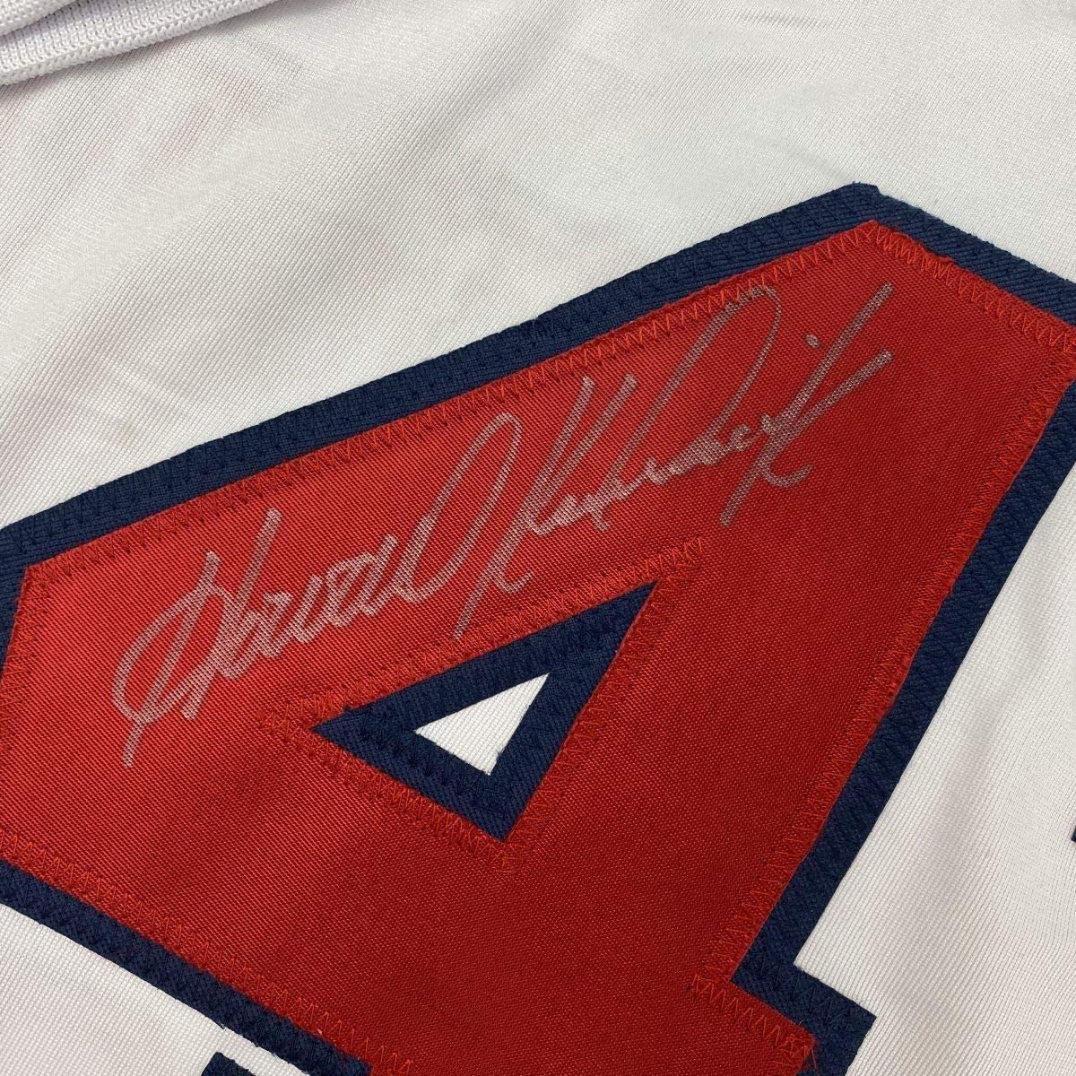 Framed Autographed/Signed Howie Kendrick 33x42 Washington White Baseball Jersey JSA COA