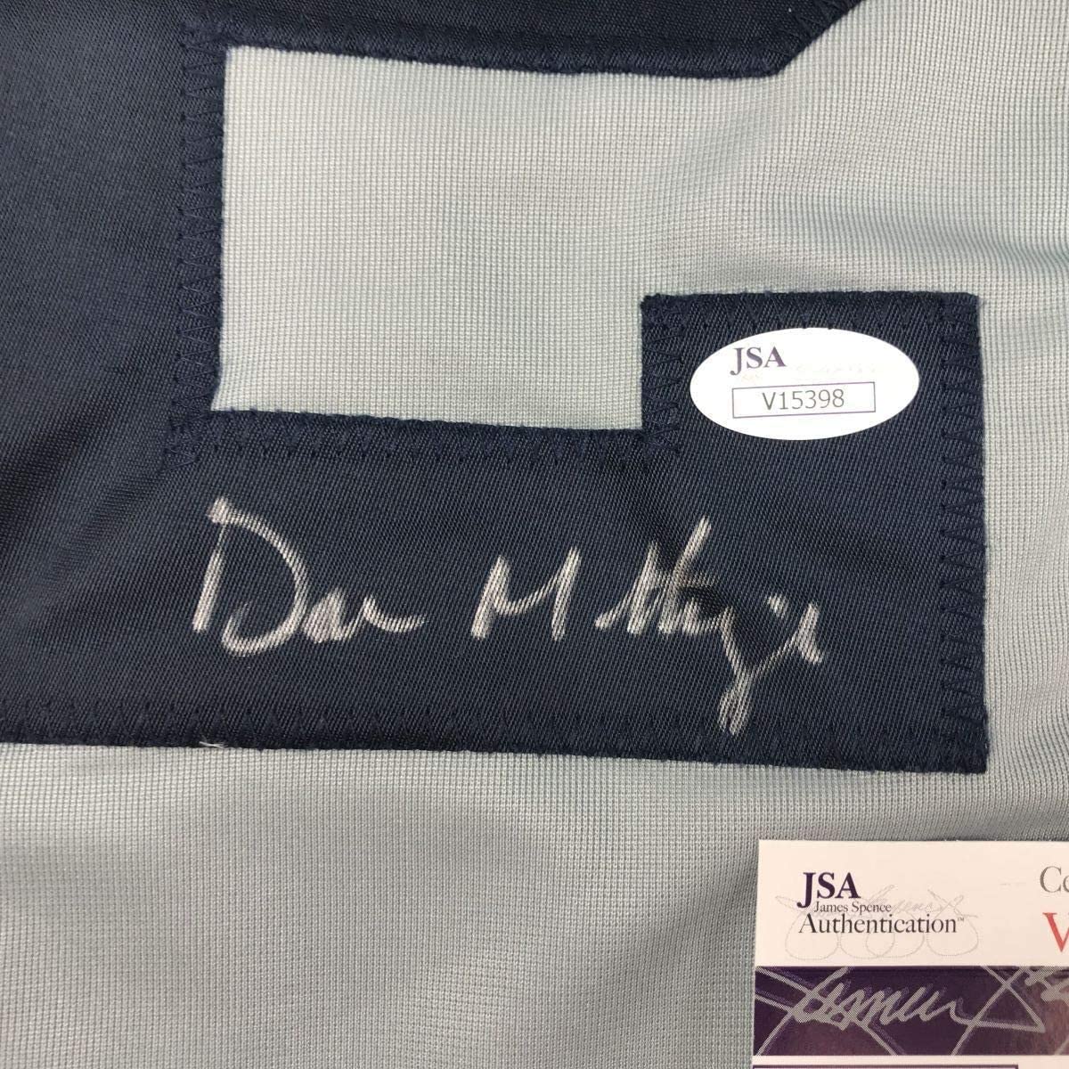 Framed Autographed/Signed Don Mattingly 33x42 New York Grey Baseball Jersey JSA COA