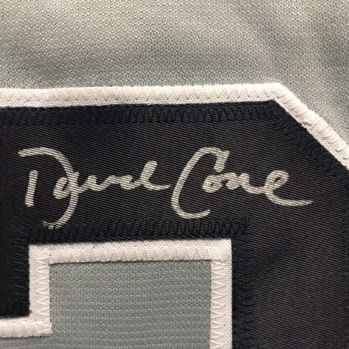 Framed Autographed/Signed David Cone 33x42 New York Grey Baseball Jersey JSA COA