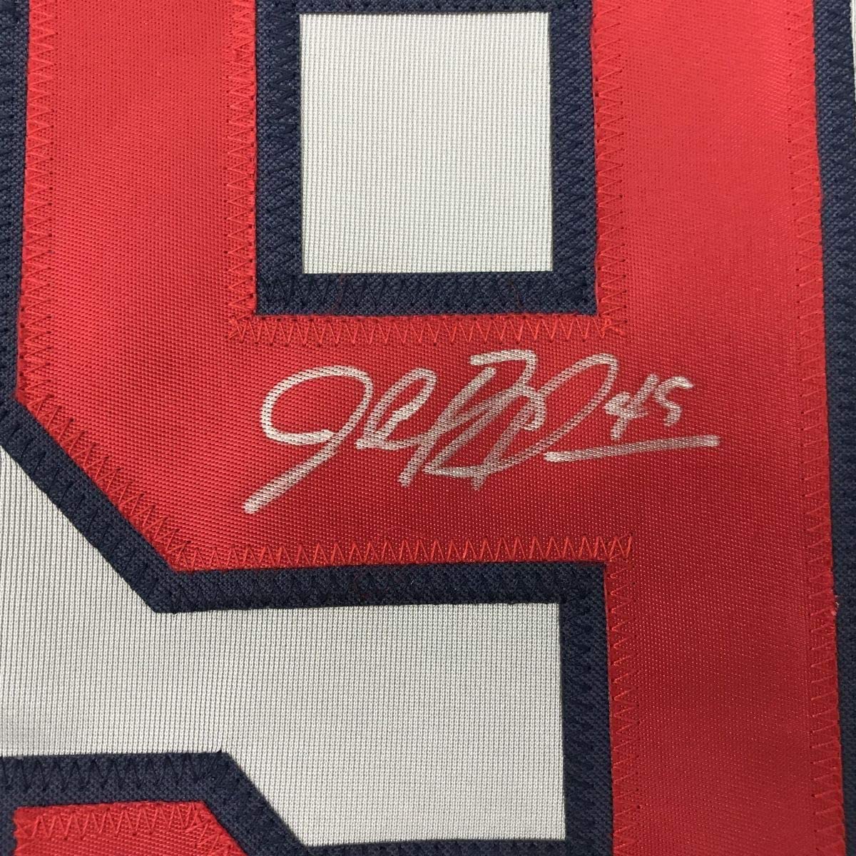 Framed Autographed/Signed John Rocker 33x42 Atlanta Grey Baseball Jersey PSA/DNA COA