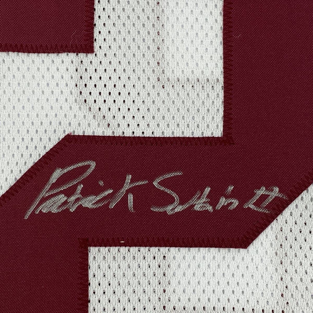 Framed Autographed/Signed Patrick Surtain II 33x42 Alabama White College Football Jersey JSA COA