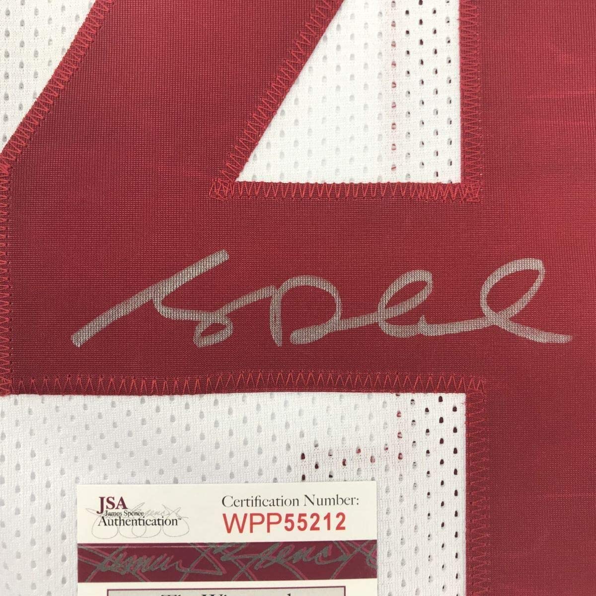 Framed Autographed/Signed Sam Darnold 33x42 USC Southen Cal White College Football Jersey JSA COA