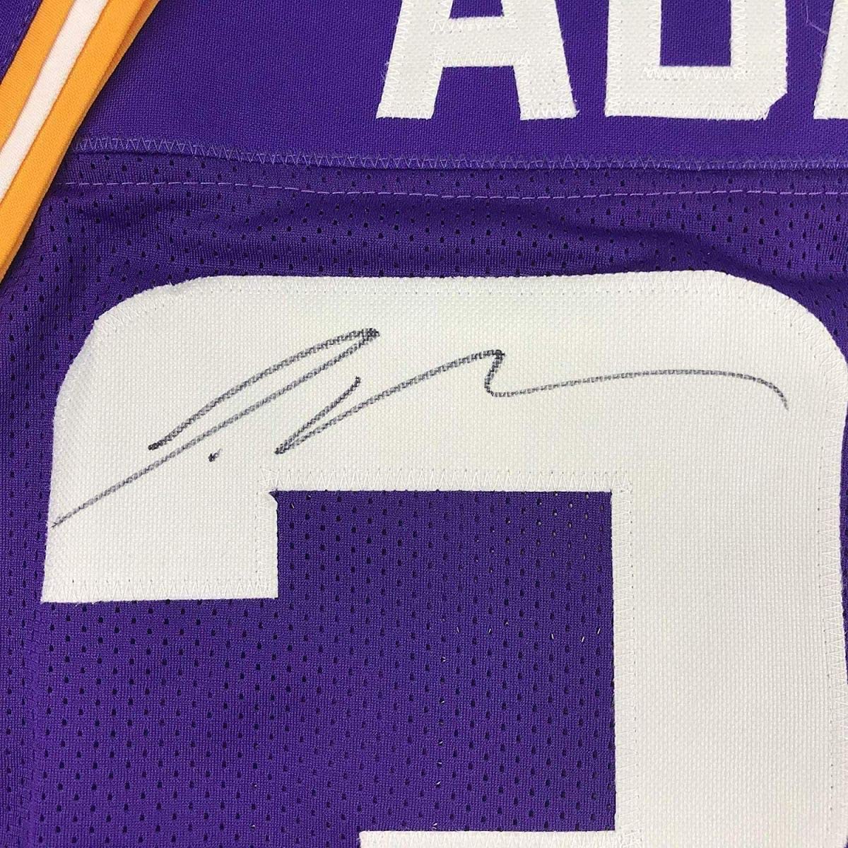 Framed Autographed/Signed Jamal Adams 33x42 LSU Purple College Football Jersey JSA COA
