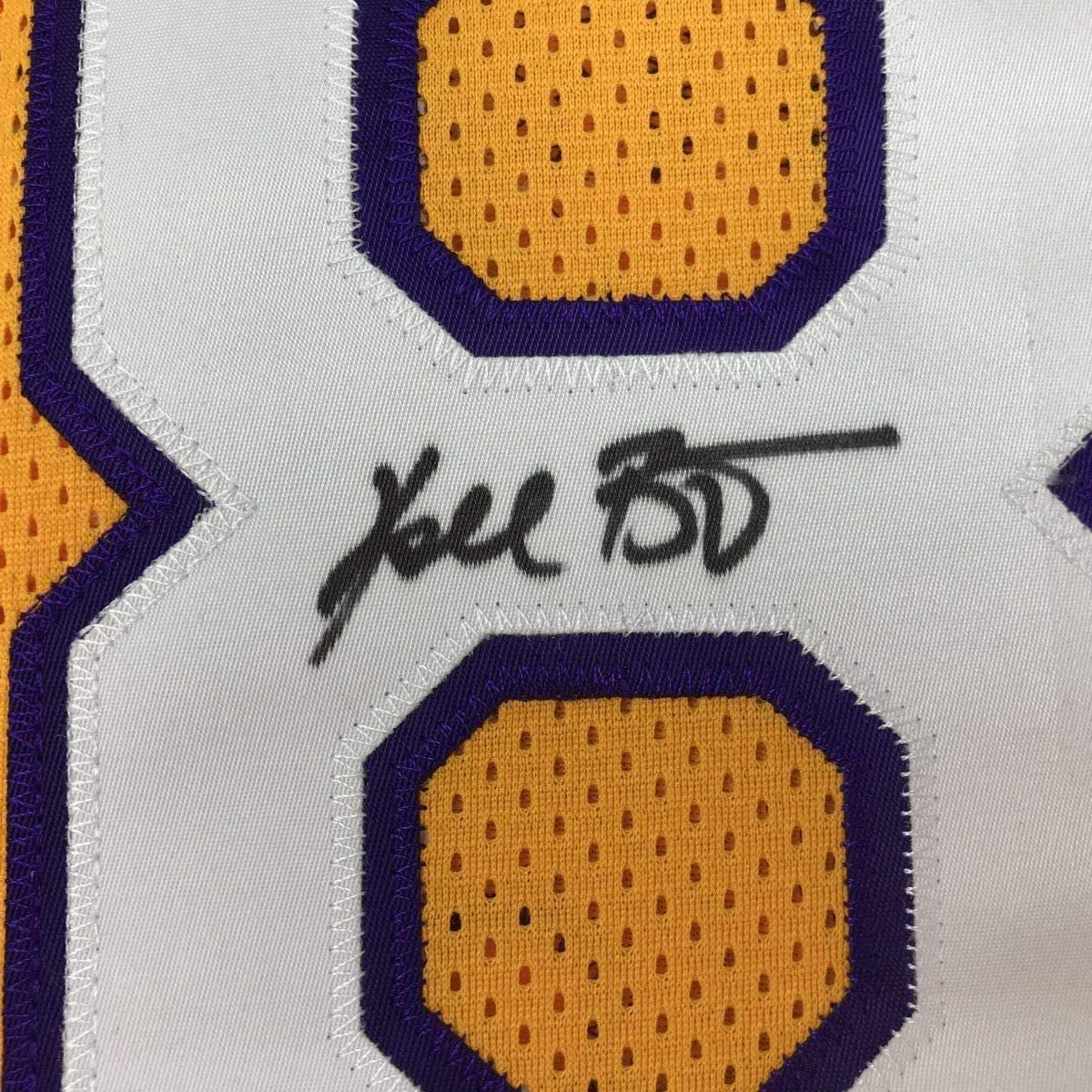 Framed Autographed/Signed Kobe Bryant 33x42 Los Angeles LA Yellow Basketball Jersey PSA/DNA COA