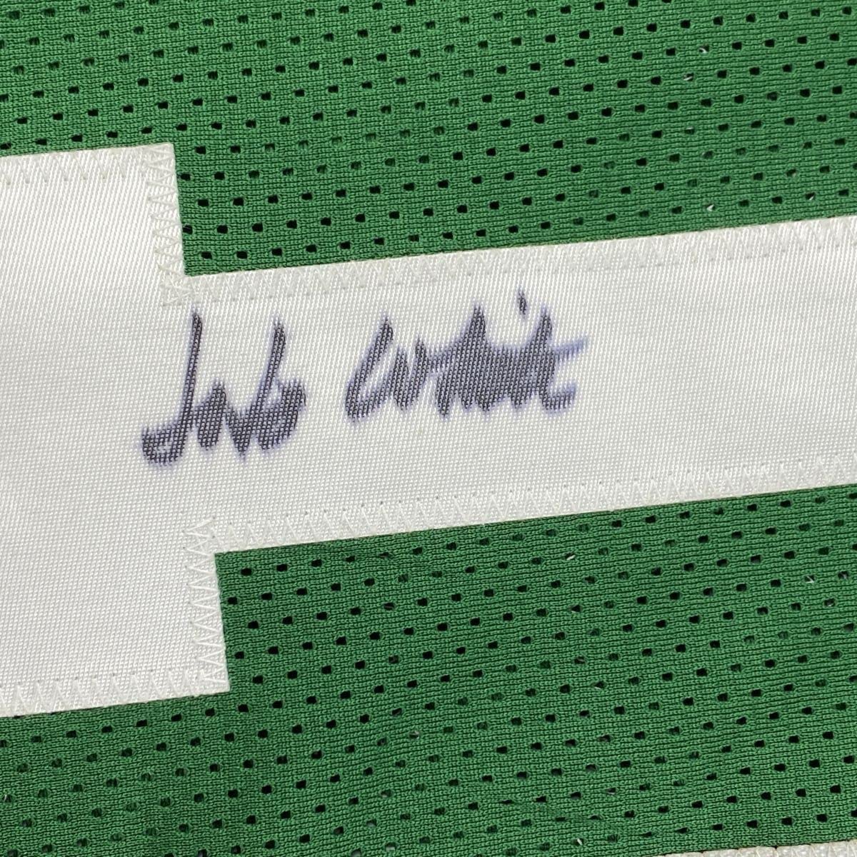 Framed Autographed/Signed Jo Jo JoJo White 33x42 Boston Green Basketball Jersey JSA COA