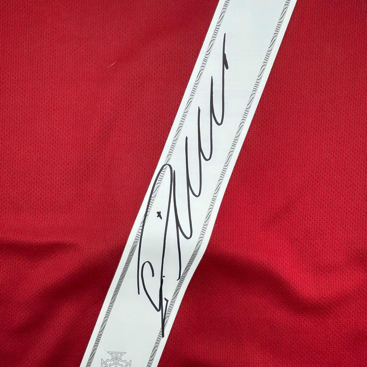 Framed Autographed/Signed Cristiano Ronaldo 35x39 Portugal Red World Cup Soccer Futbol Jersey Beckett BAS COA