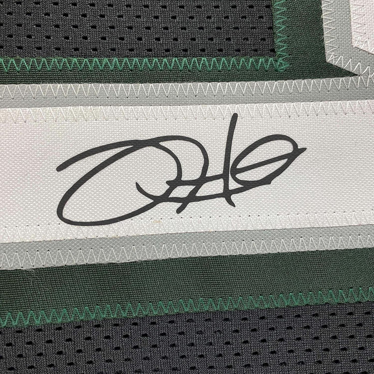 Framed Facsimile Autographed Jalen Hurts 35x39 Philadelphia Black Reprint Laser Auto Football Jersey