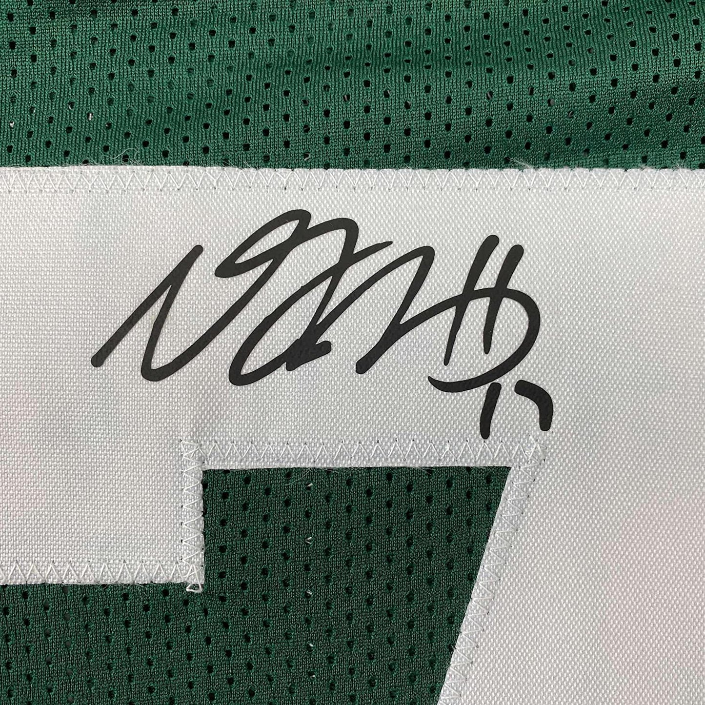 Framed Facsimile Autographed Davante Adams Green Bay 35x39 Green Reprint Laser Auto Football Jersey Size Men's XL