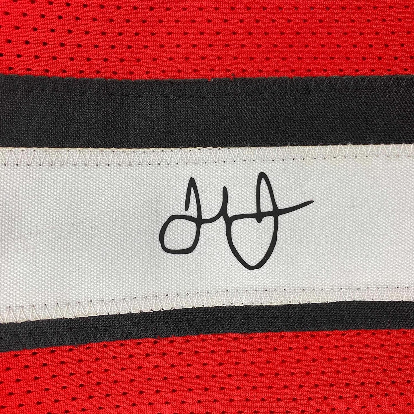 Framed Facsimile Autographed Julio Jones 35x39 Atlanta Red Reprint Laser Auto Football Jersey