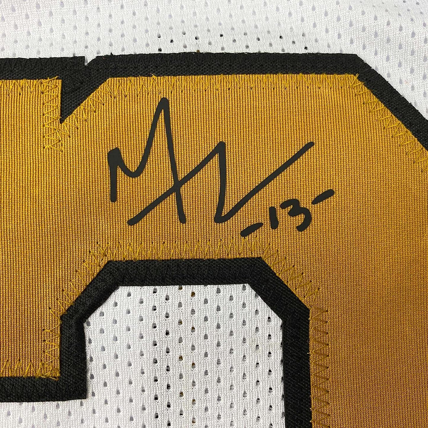 Framed Facsimile Autographed Michael Thomas 35x39 New Orleans Color Rush Reprint Laser Auto Football Jersey Size Men's XL