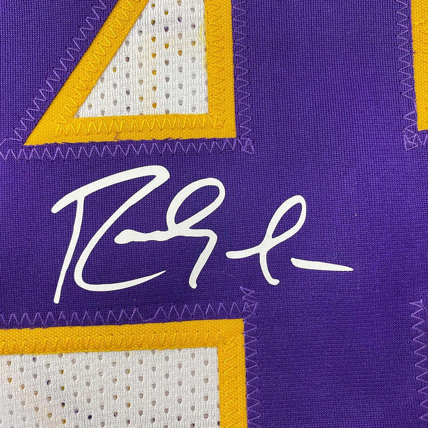 Framed Facsimile Autographed Randy Moss 35x39 Minnesota White Reprint Laser Auto Football Jersey