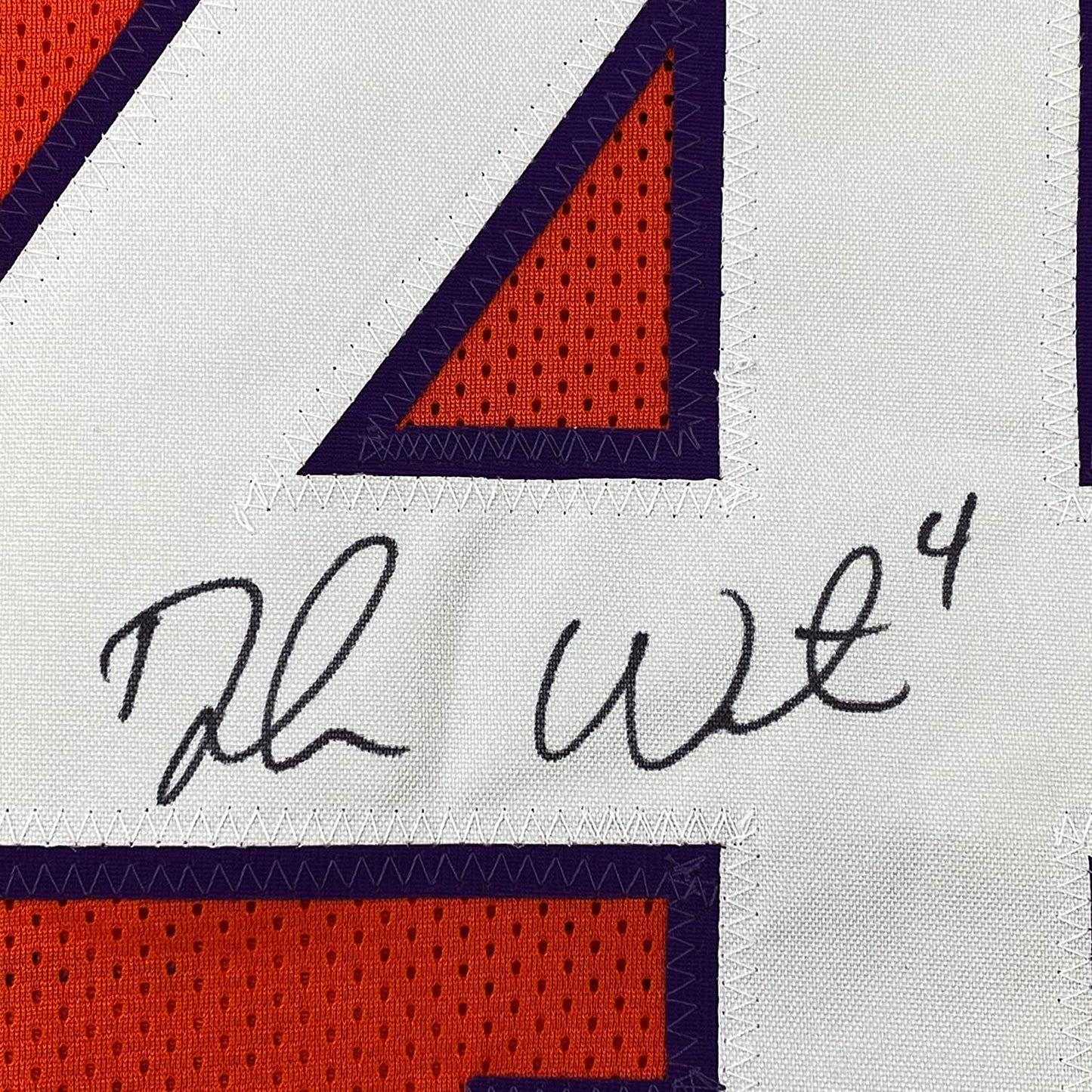 Framed Autographed/Signed Deshaun Watson 35x39 Clemson Orange College Football Jersey JSA COA