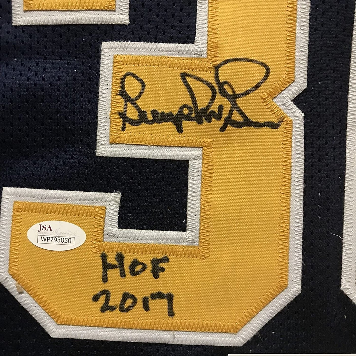 Autographed/Signed George McGinnis"HOF 17" Indiana Blue Basketball Jersey JSA COA