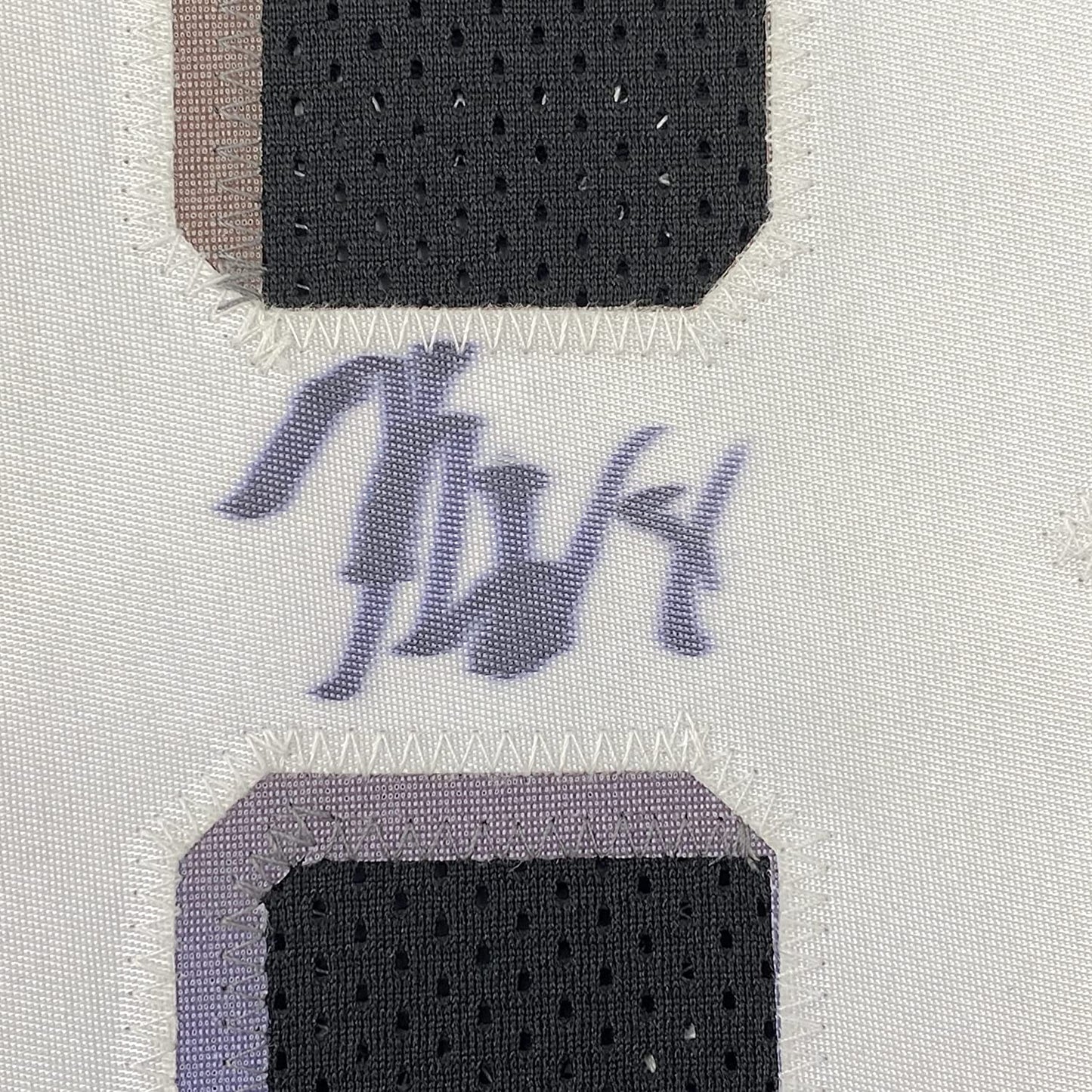 Framed Autographed/Signed Kemba Walker 35x39 New York Black Basketball Jersey JSA COA