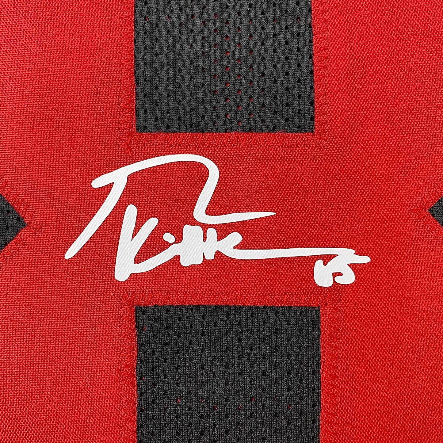 Framed Facsimile Autographed George Kittle 35x39 San Francisco Black Reprint Laser Auto Football Jersey