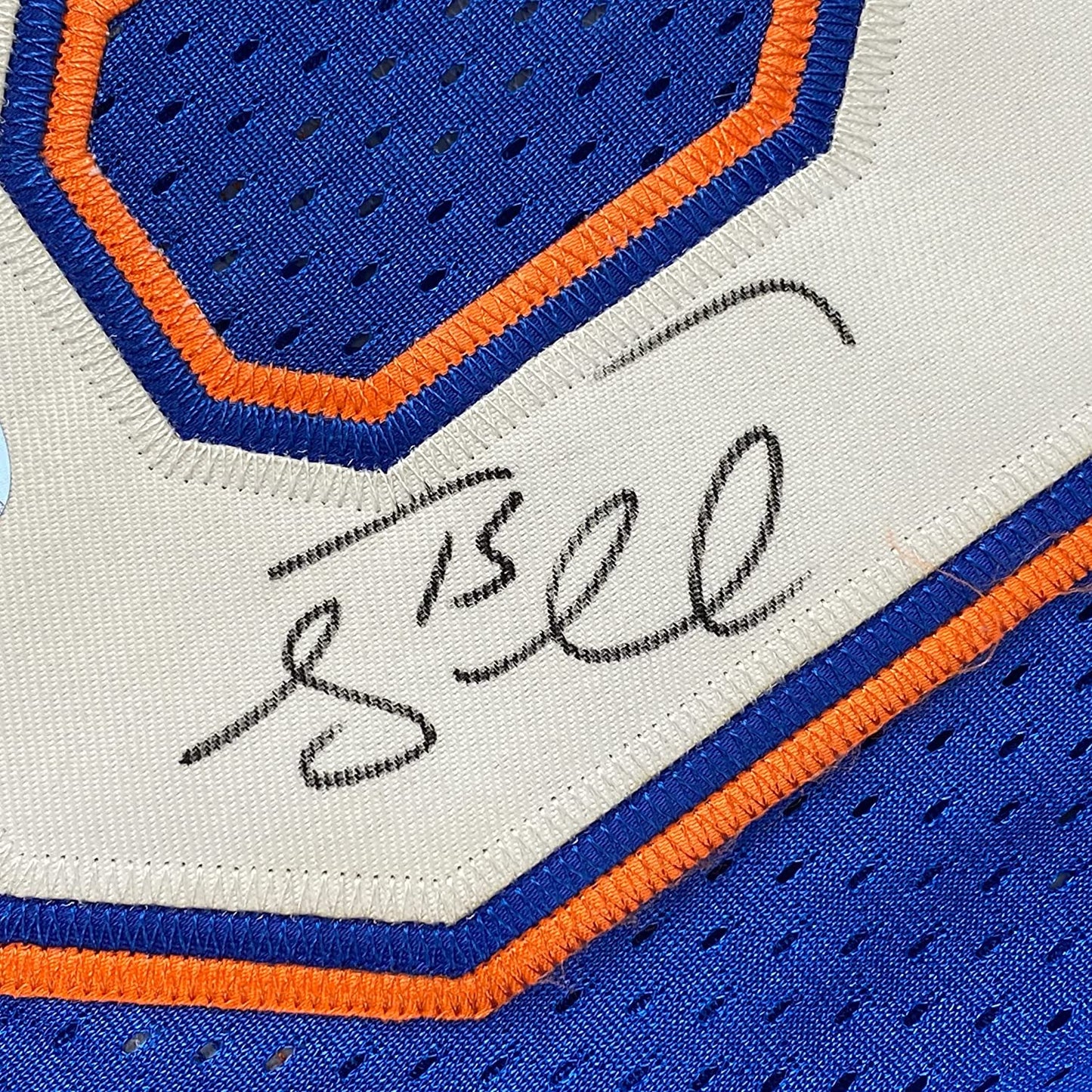 Framed Autographed/Signed Tim Tebow 35x39 Florida Blue College Football Jersey PSA/DNA COA