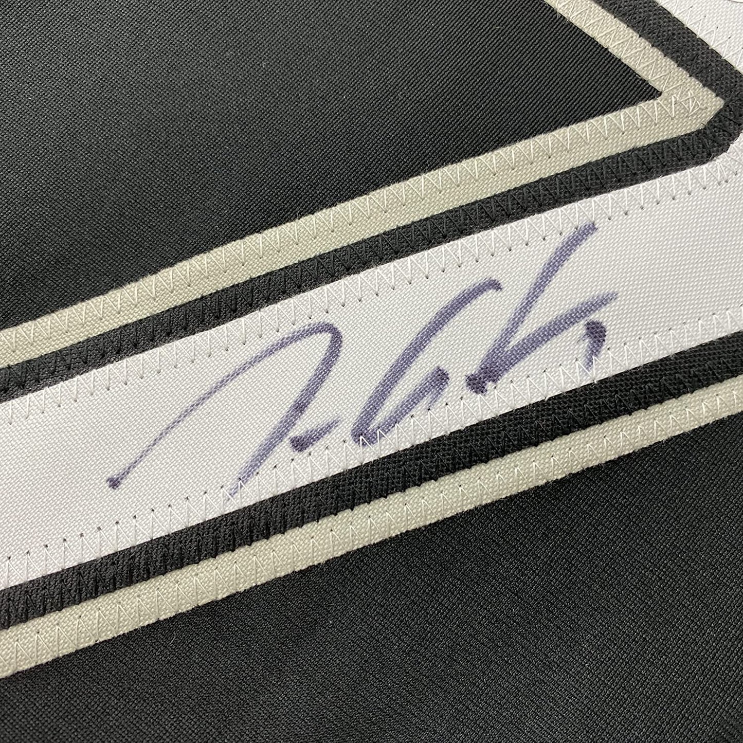 Framed Autographed/Signed Tim Anderson 35x39 Chicago Black Baseball Jersey Beckett BAS COA