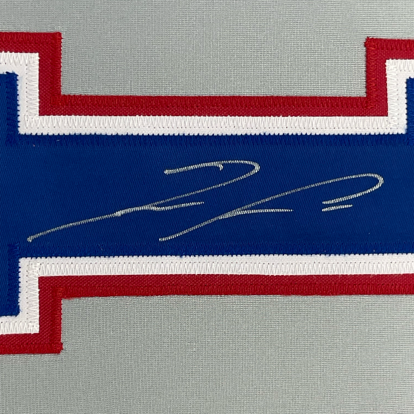 Framed Autographed/Signed Ronald Acuna Jr. 35x39 Atlanta Grey Retro Baseball Jersey Beckett BAS COA