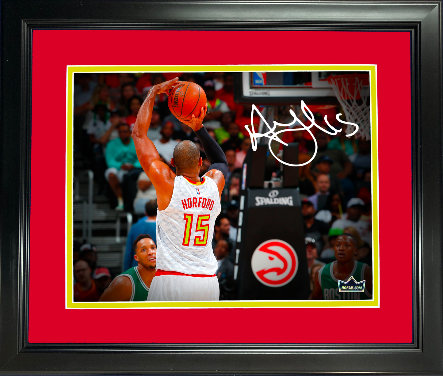 Framed Al Horford Facsimile Laser Engraved Signature Auto 11"x14"Basketball Photo HOFSM Holo