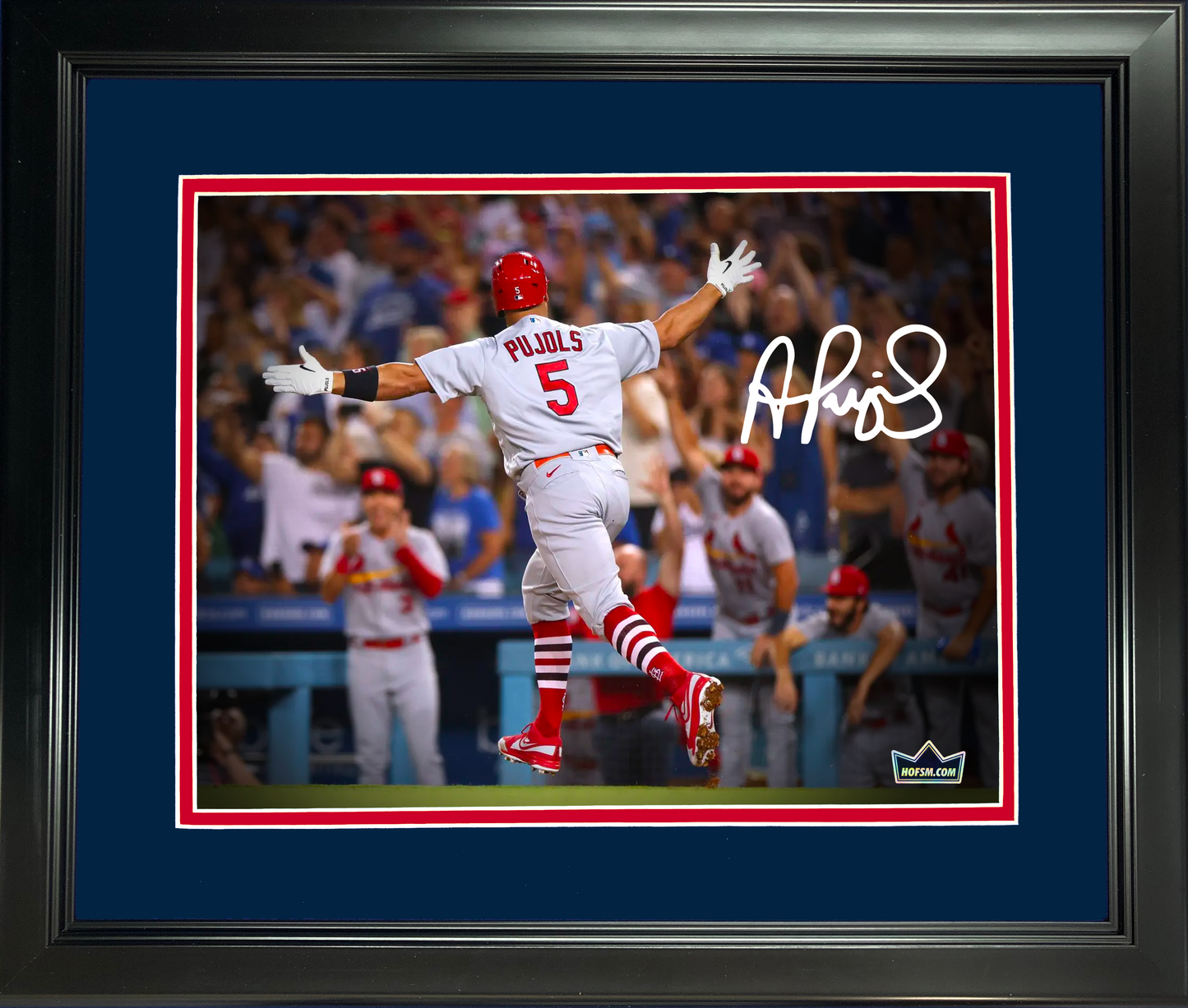 Framed Albert Pujols St. Louis Cardinals Facsimile Laser Engraved Signature Auto 11"x14"Baseball Photo HOFSM Holo