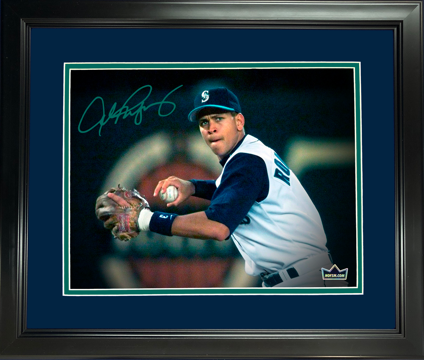 Framed Alex Rodriguez Seattle Mariners Facsimile Laser Engraved Signature Auto 11"x14"Baseball Photo HOFSM Holo