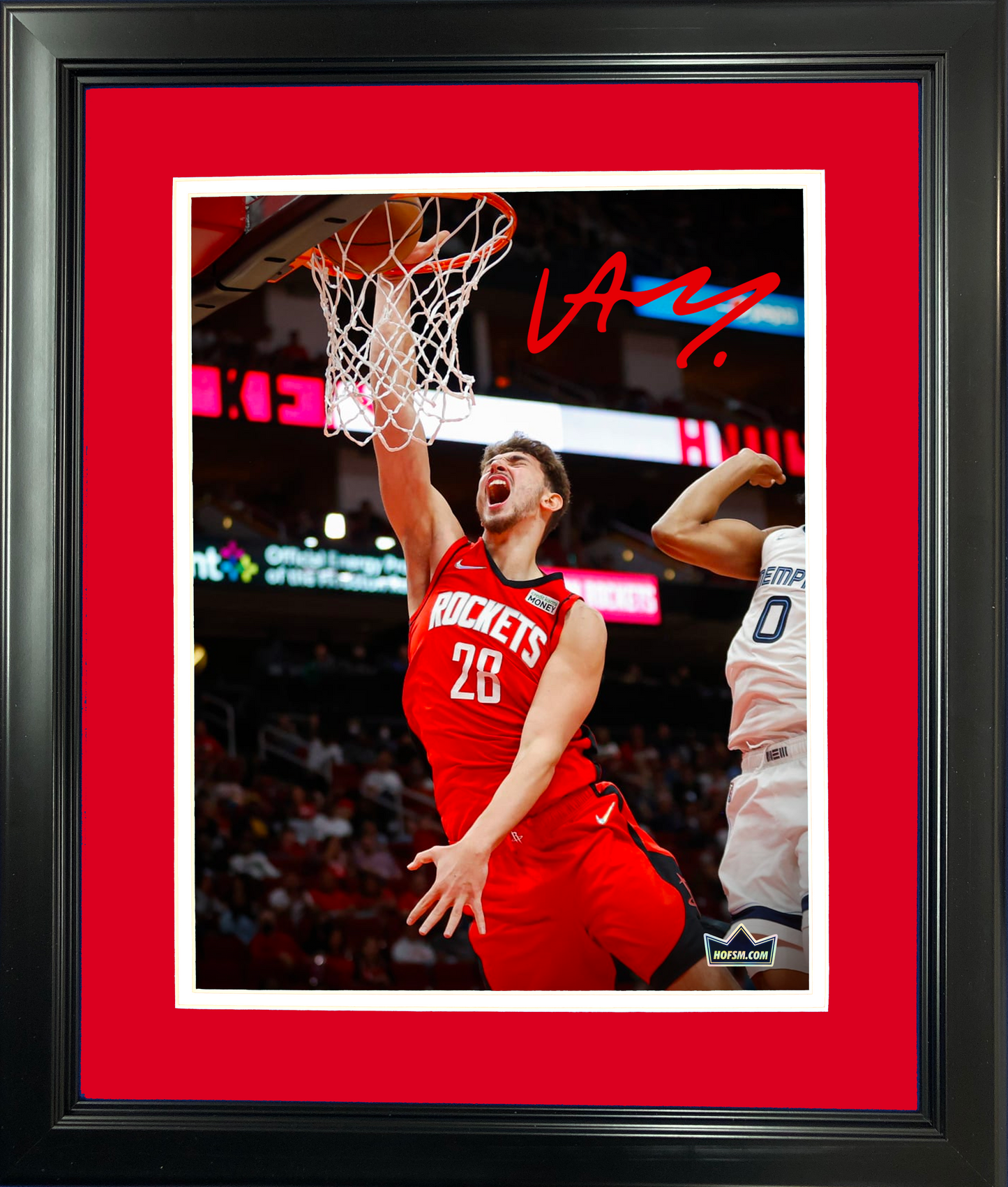 Framed Alperen Sengun Facsimile Laser Engraved Signature Auto 11"x14"Basketball Photo HOFSM Holo