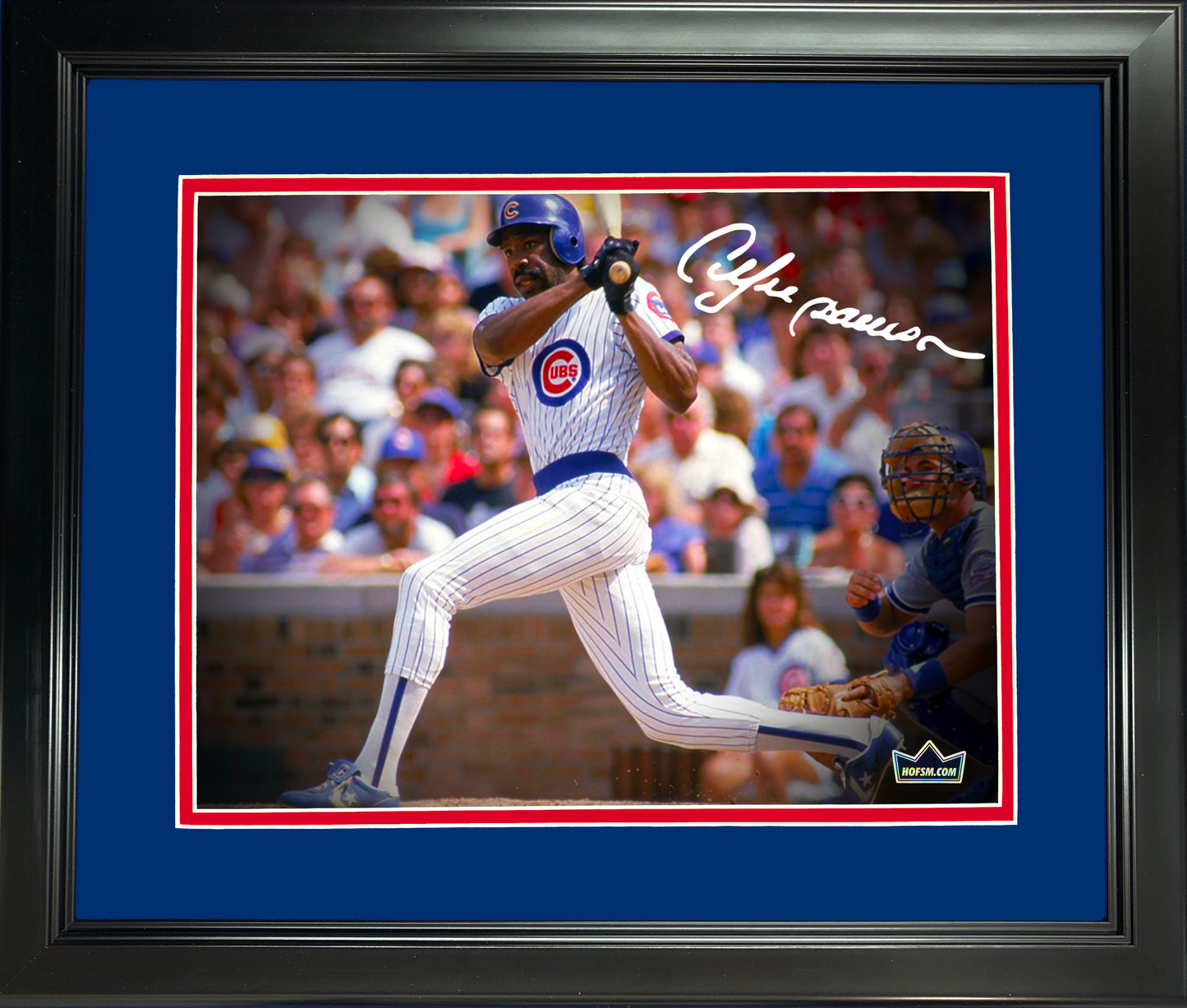 Framed Andre Dawson Facsimile Laser Engraved Signature Auto Chicago Cubs 11"x14"Baseball Photo HOFSM Holo