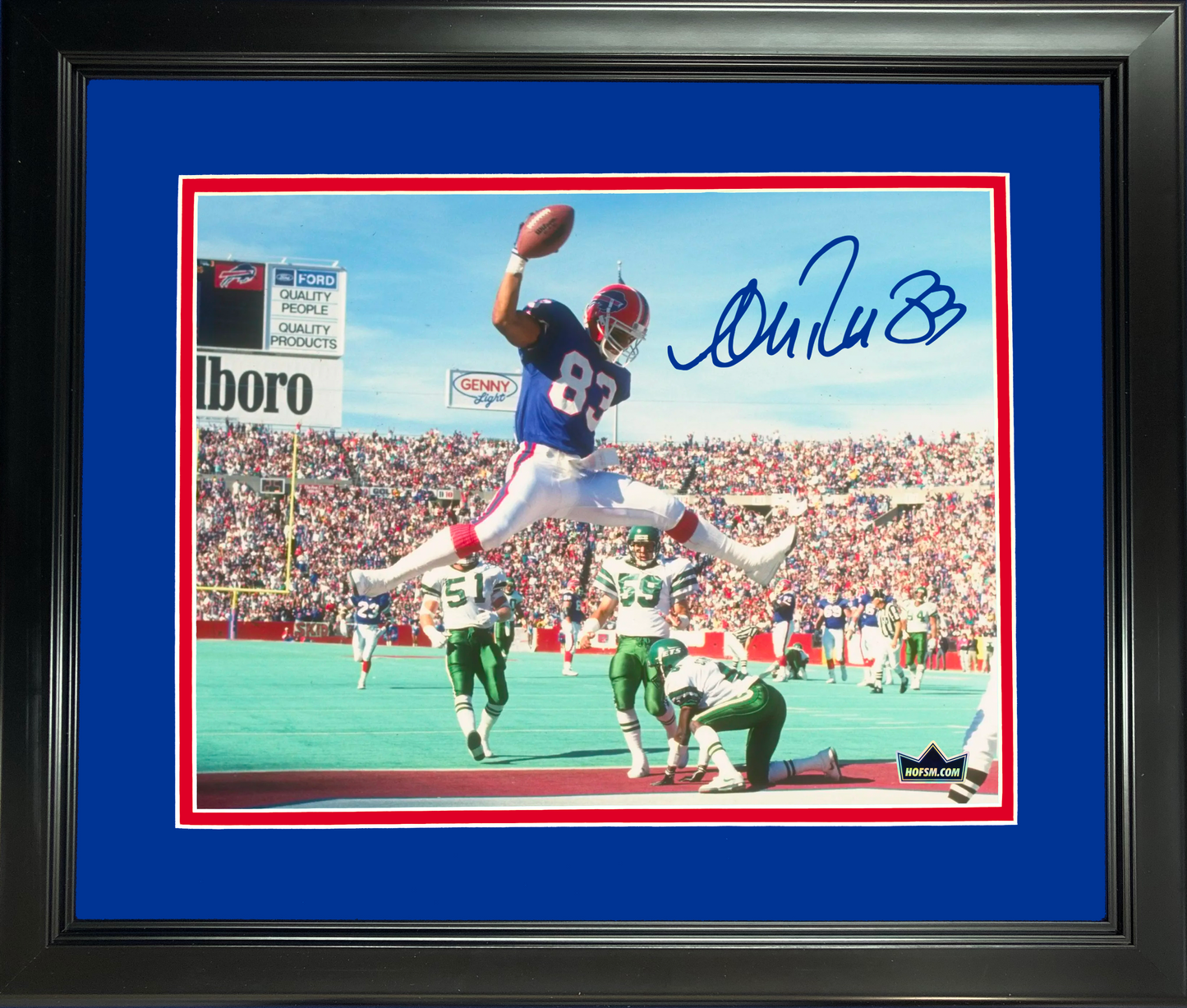 Framed Andre Reed Buffalo Bills Facsimile Laser Engraved Signature Auto 11"x14"Football Photo HOFSM Holo